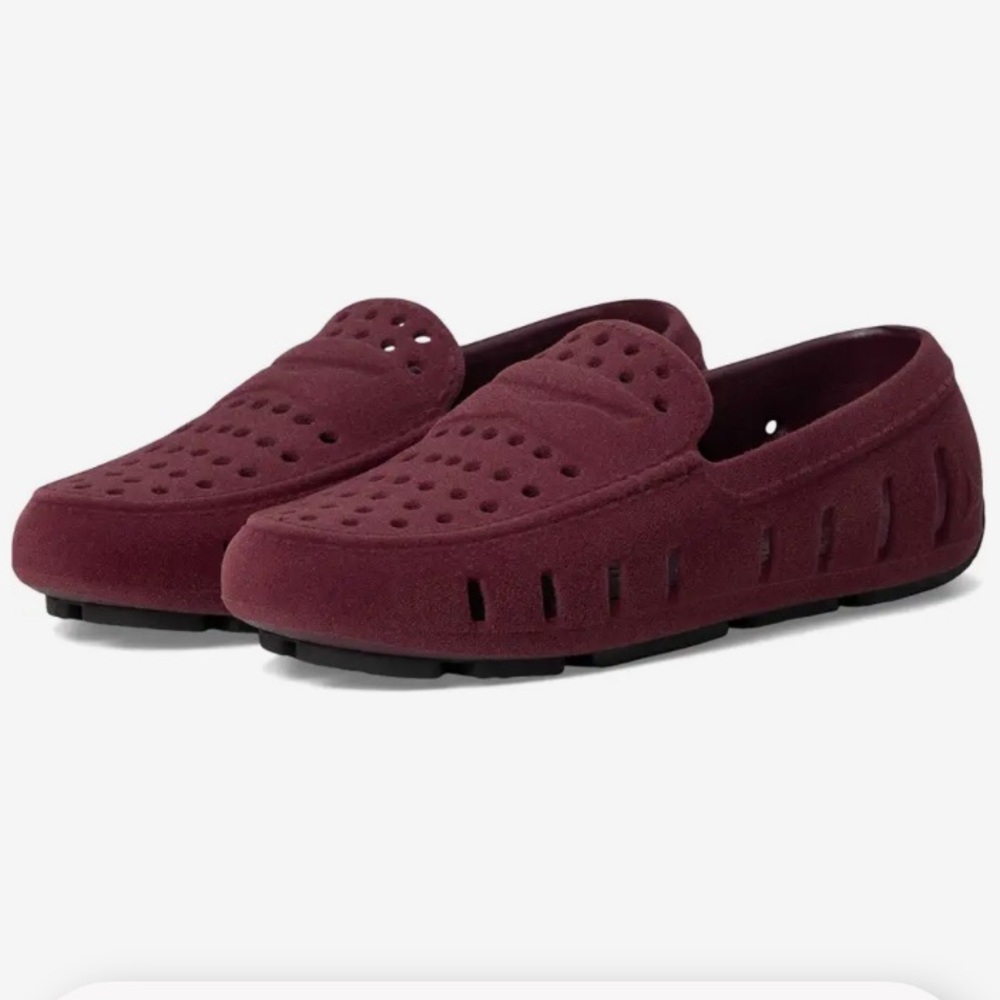Floafers Burgundy Suede Size 6